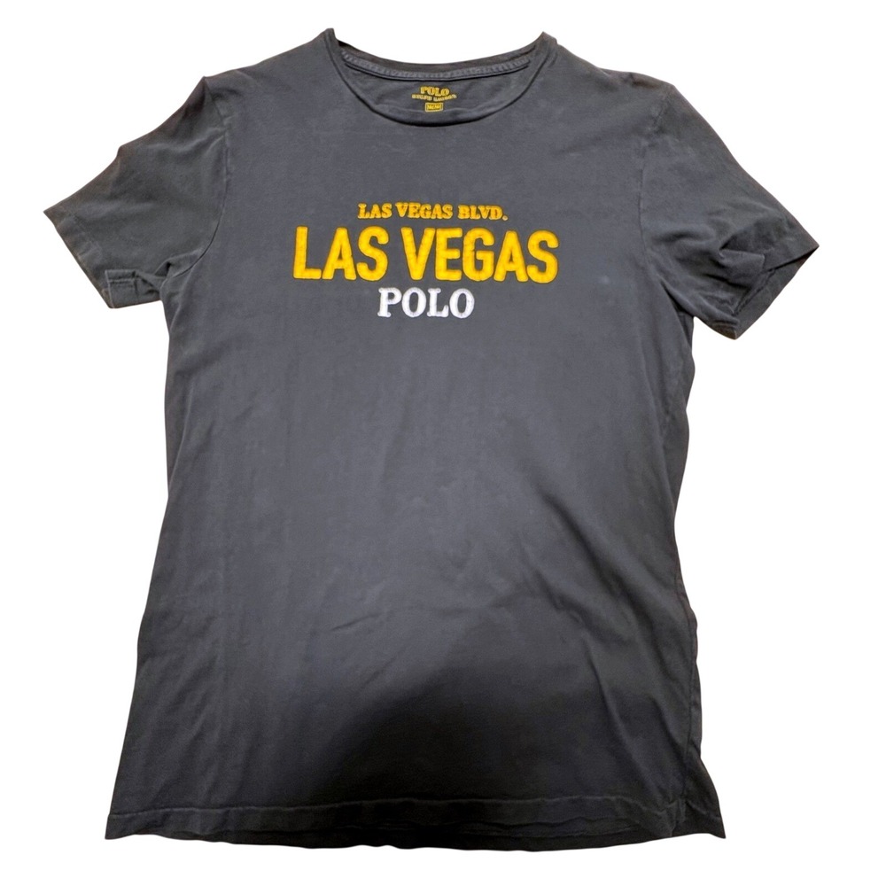 Polo‎ Ralph Lauren Las Vegas Black T Shirt Men's Graphic Logo Tee